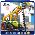 6m ground hole pile drilling machine for power pole erecting